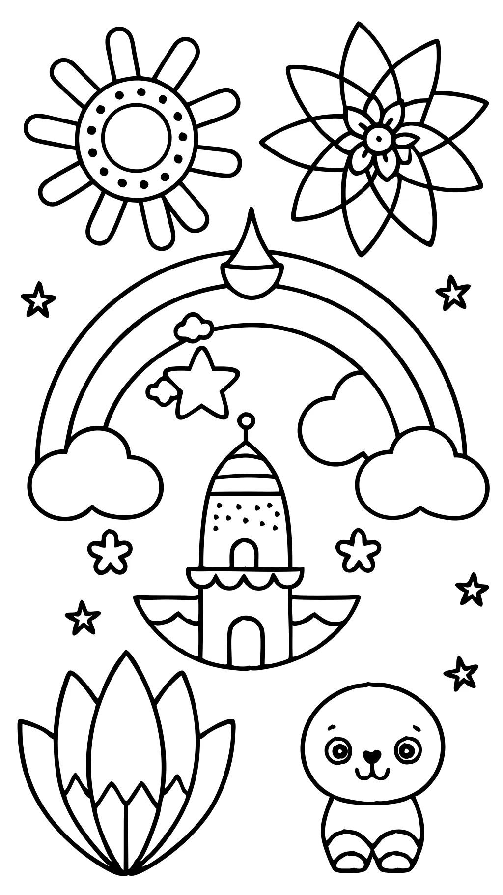 easy coloring pages to print